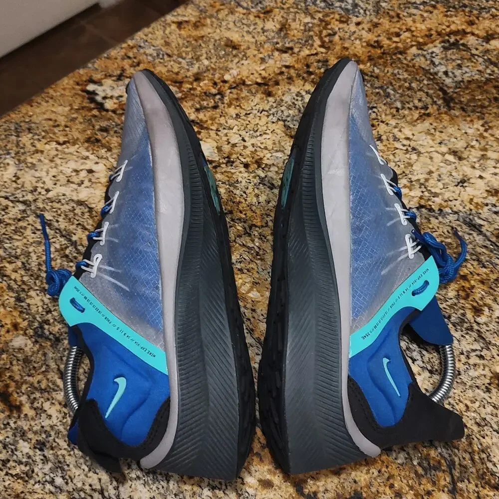 Rare Nike EXP-X14 Sneakers Blue Size 8.5 ID A01554-005 Black Soles 2018